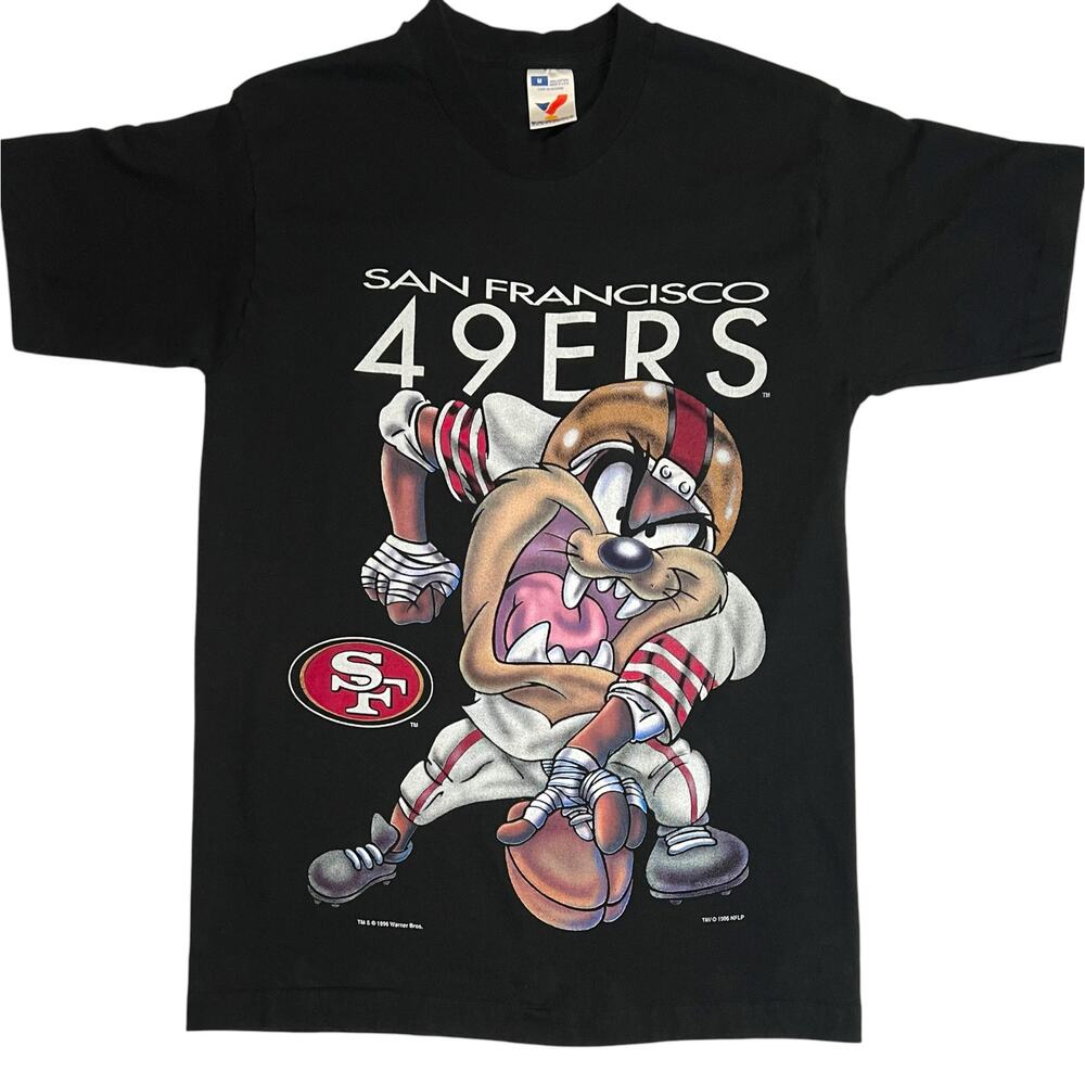 Vintage 1996 San Francisco 49ers Tasmanian Devil T-Shirt - Warner‎ Bros NFL USA